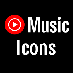 YT Music EXP Icons - Black
